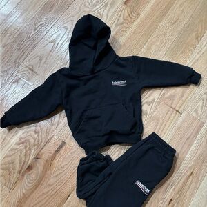 Balenciaga Black Sweatpants and Joggers Matching Set